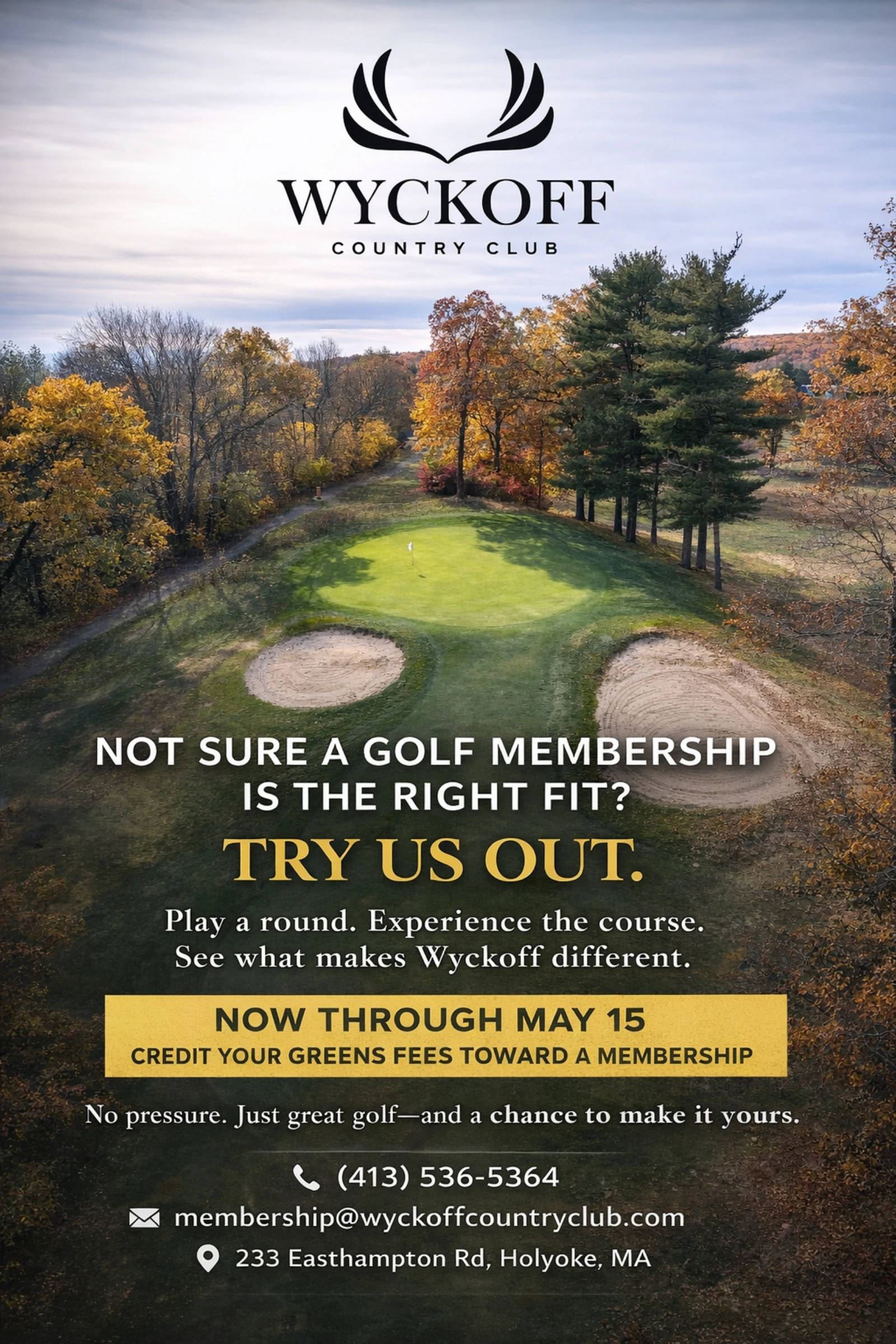 Golf course in autumn at Wyckoff 2